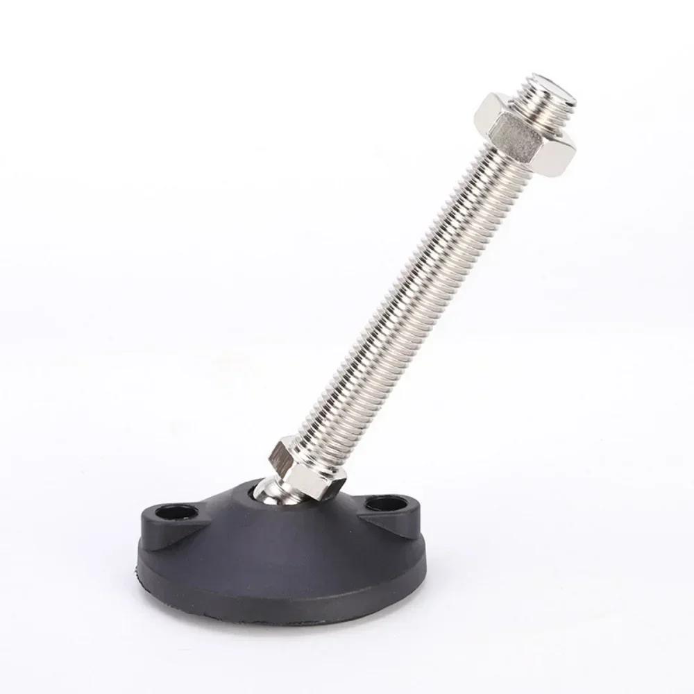 4pcs Adjustable Lathe Leg Thread Type Adjustable Levelling Feet Swivel Base Articulating Leveling Legs Furniture Glide Pad
