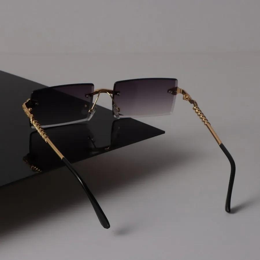 Luxury Square Sunglasses Women Men Cool Brand Designer Mirror Sun Glasses Female Male Rimless