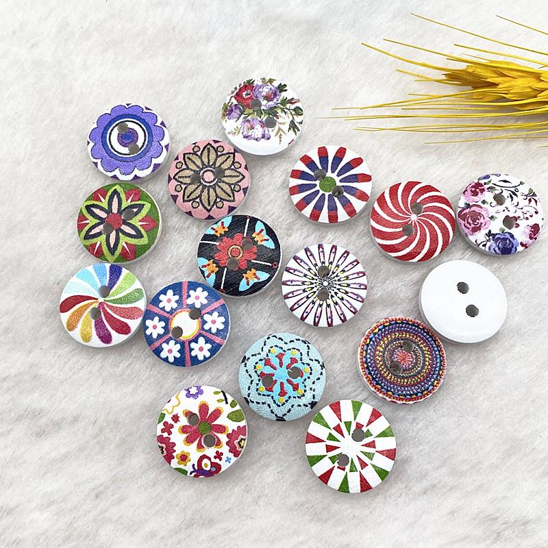 

Новая круглая пуговица 15 мм с несколькими монограммами, разноцветные узоры, пуговицы, любовь, скрапбукинг, свадебные украшения, швейные принадлежности