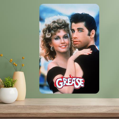 Grease Classic Movie Metal Poster Sign 20x30cm（7.8x11.8inch）