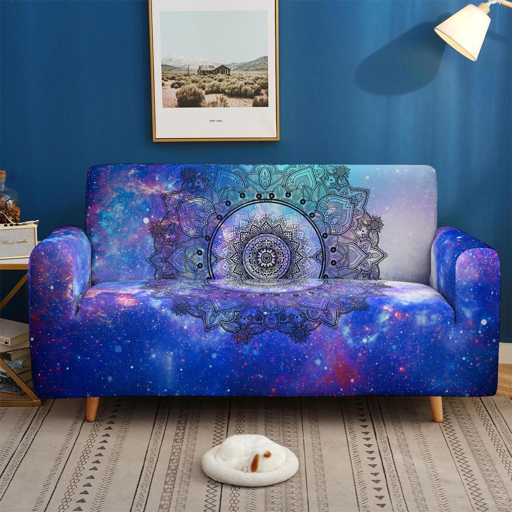 Elastic Universal All-Inclusive Gradual Change Starry Sky Sofa Cover Multi-Person Combination Bohemian Style Sofa Cover