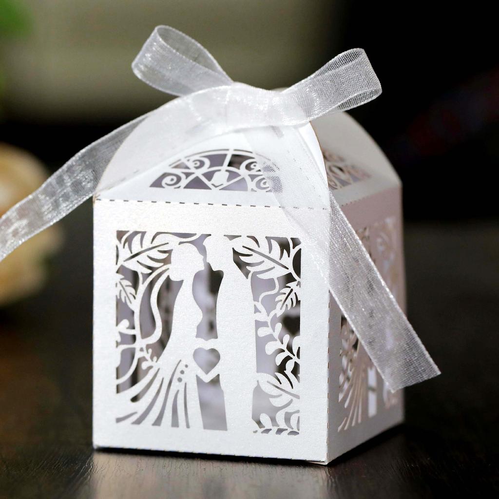 10 Stück Kreuz Candy Boxen Engel Geschenk-Box für Baby-Dusche Taufe Geburtstag Erstkommunion Taufe Party Favor Bag