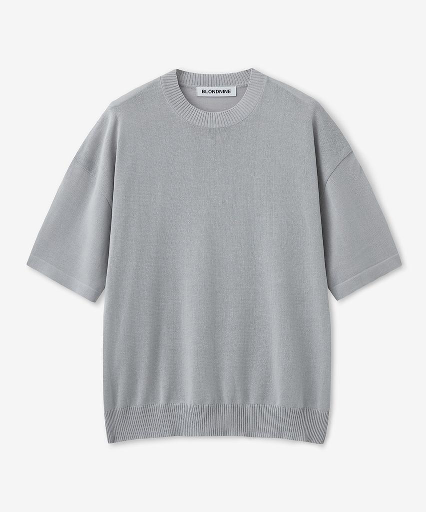 BLOND9 Cool Essential Round Neck Short Sleeve Knit (9 Colors)