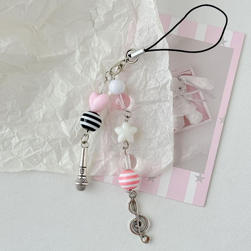 

Y2K телефонный брелок-подвеска розовый брелок-подвеска сумка-телефонная цепочка милый аксессуар для девочек женские ювелирные изделия