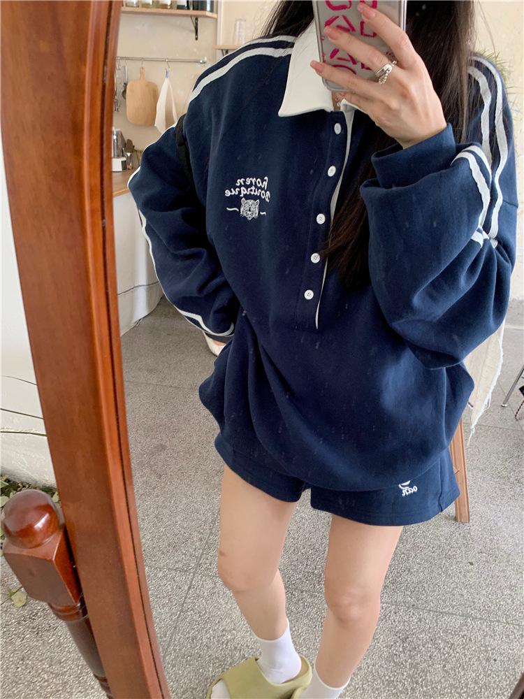 2025 Women's Retro Casual Oversized Sweatshirt Jacket - Versatile Cool Short Top for Spring/Autumn