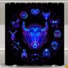 Aquarius Shower Curtain Bath Curtain Modern Waterproof Fabric Bathroom Curtains Accessories Constellation Theme Bathroom Decor