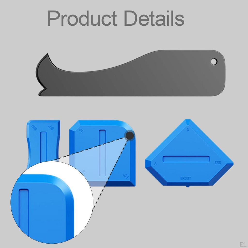 4Pcs Caulking Tool Caulk Removal Practical Professional Easy to Use Sealant Finishing Grout