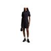 Moncler Monochrome Minimalist Stand Collar Zipper Short Sleeve Dress Women Dress Blue J10938I00011899V9778