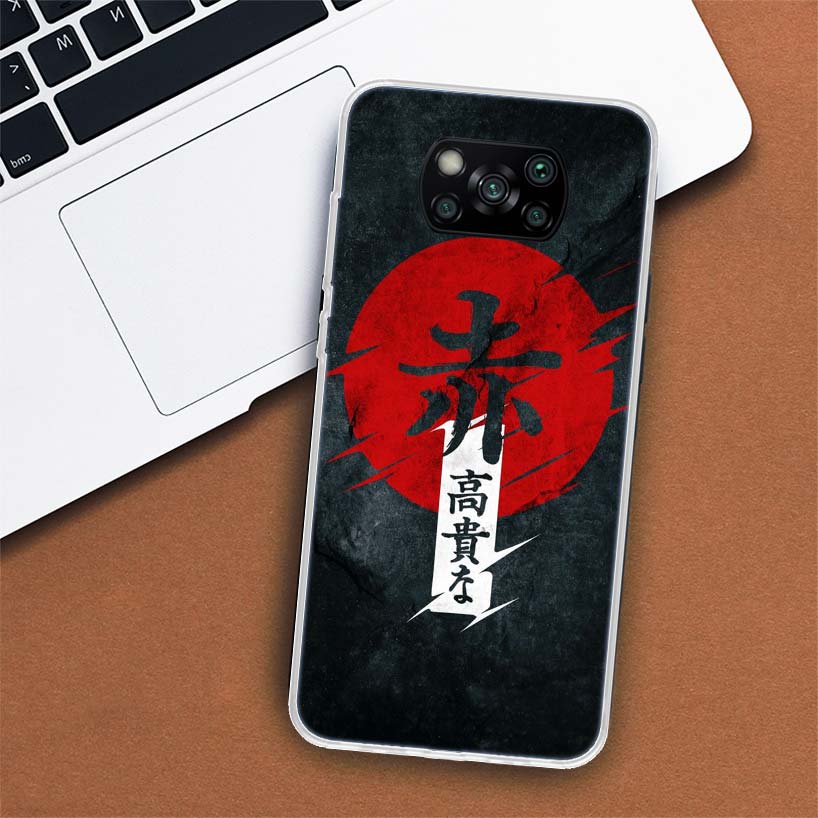 Japanese Dark Dragon Tattoo Phone Case For Xiaomi Poco X3 GT X4 NFC M4 Pro M3 M2 F3 F2 F1 Mi Note 10 A3 A2 Lite A1 CC9E Fundas