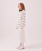 Minasu Mns Striped Cotton Collar T Shirt_Ivory