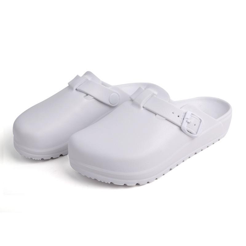 Medizinische Schuhe EVA Labor Arzt Clogs Schlupfschuhe Krankenschwester Clogs Chirurgische Schuhe Casual Beach Damen Arbeitspantoffeln 40 weiß