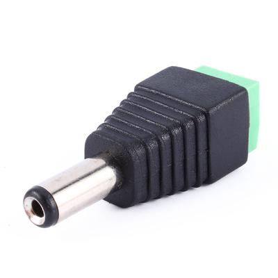 מחבר זכר DC 2.1 x 5.5 מ"מ לתקע שקע מתאם לתקע עבור מצלמת טלוויזיה במעגל סגור נורת LED