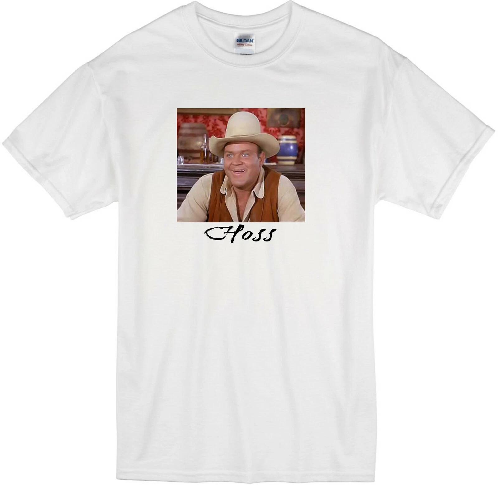 

HOSS DAN BLOCKER CARTWRIGHT BONANZA TV WESTERN WHITE T-shirt 2XL
