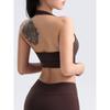 Fashion Thick Shoulder Strap Halterneck Beauty Back Exercise Bra High Intensity Training Running Workout Clothes Bubble Wrap Yoga Intimates Female