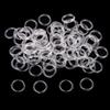 100 Pieces Clear Nylon Bra Strap Adjuster Slider O Ring Lingerie DIY Sewing Crafts 8mm