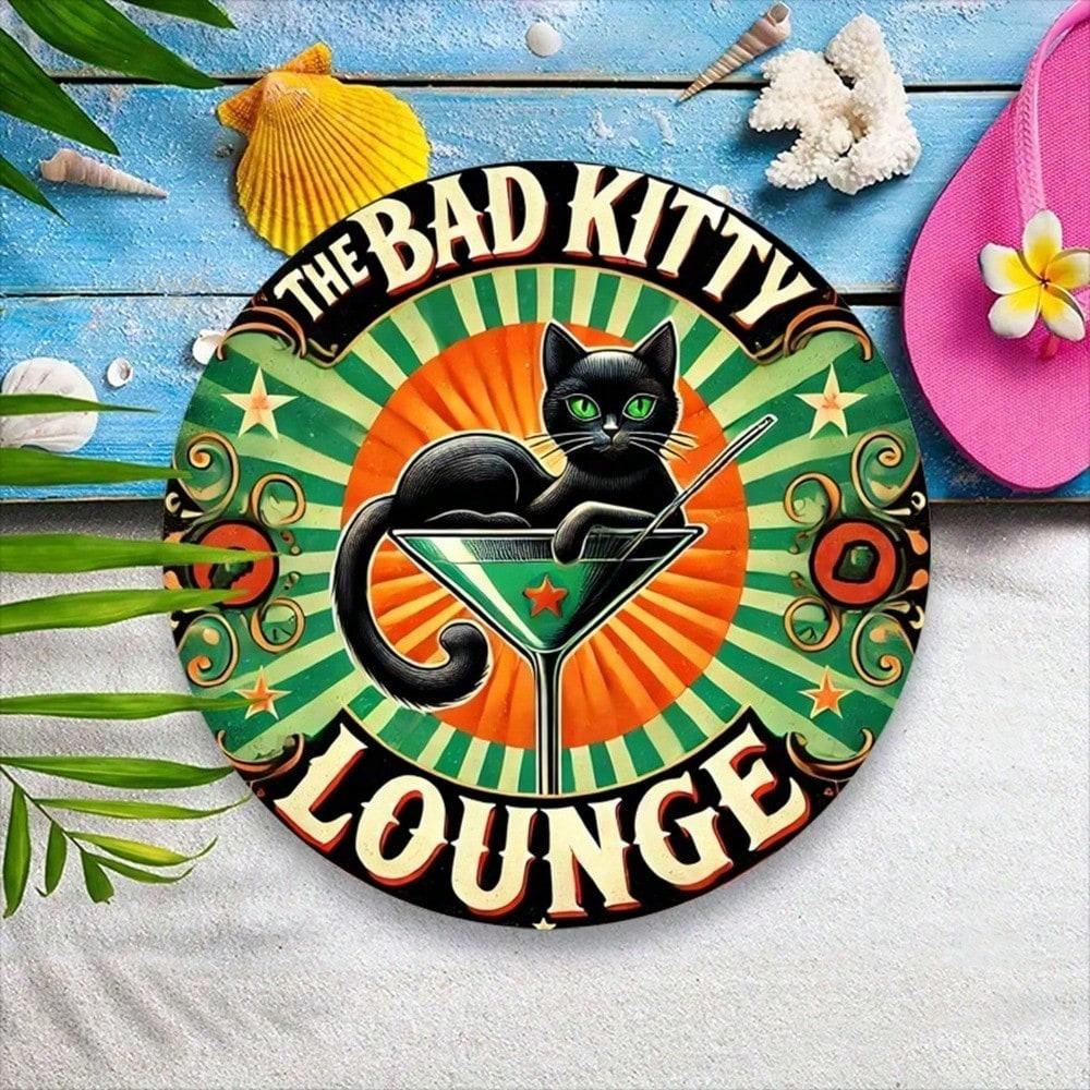 Retro Round Metal Sign for Shop Decor