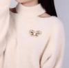Exquisite Crystal Pearl Cute Enamel Pins Women's Flower Zircon Metal Painted Butterfly Brooch for Woman Jewelry Accessories