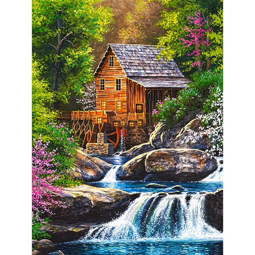 Parrot DIY 5D Diamond Painting Kit Landscape Diamond Mosaic Bird Cross Stitch Handmade Inlaid Rhinestone Embroidery Home Decor