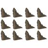 12 Stück Vintage Bronze Eisen Ecke Dekorativer Schutz für Holzkistenkante