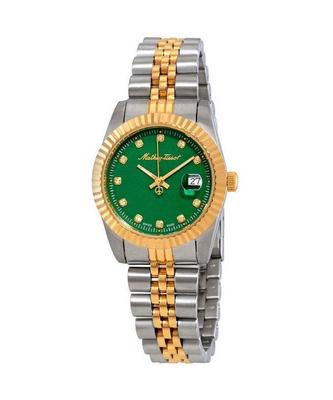 Mathy III Two Tone Stainless Steel Green Dial Quartz D810BV Women's Watch