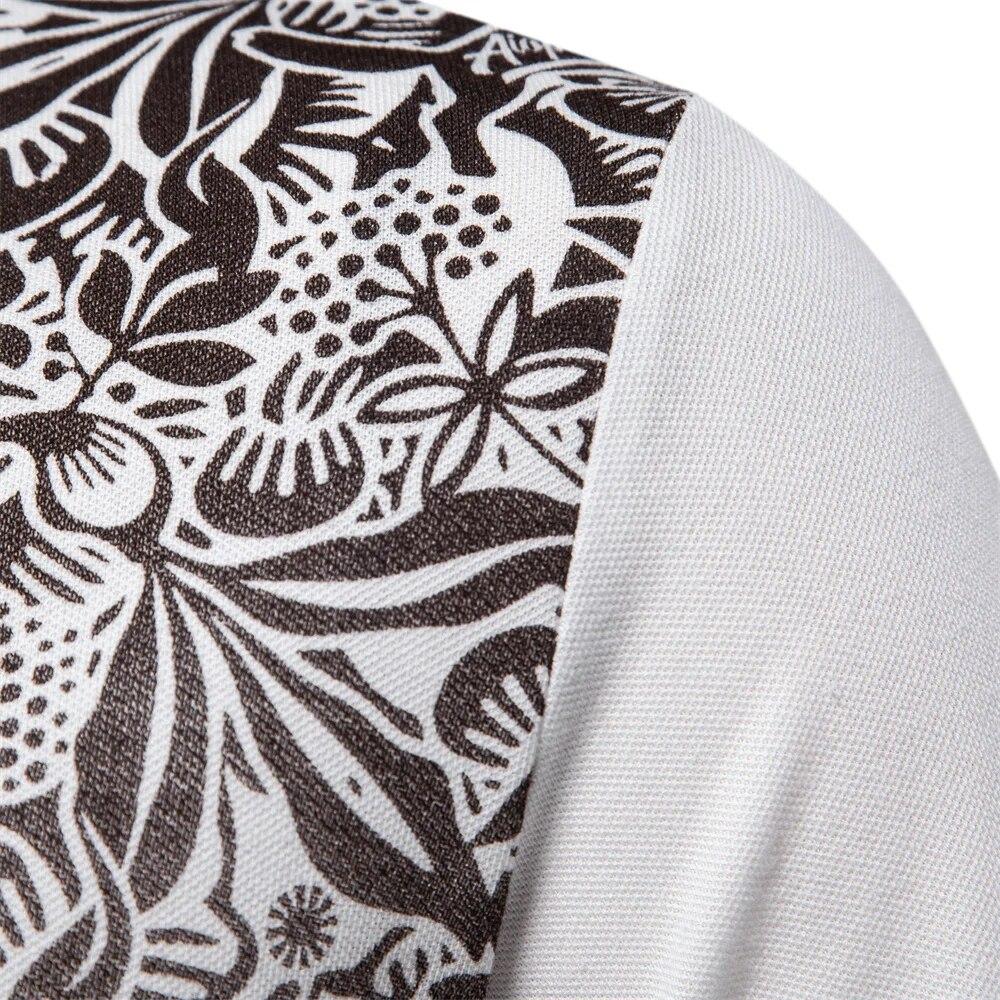 New Design Gradient Printed Cotton Blend Polo Shirts for Men Short Sleeve Summer Fashion Mens Polos