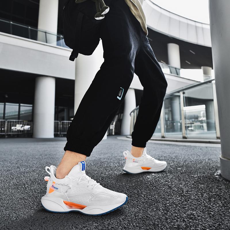 Hochwertige, rutschfeste, große, atmungsaktive Mesh-Sport-Freizeitschuhe für Herren