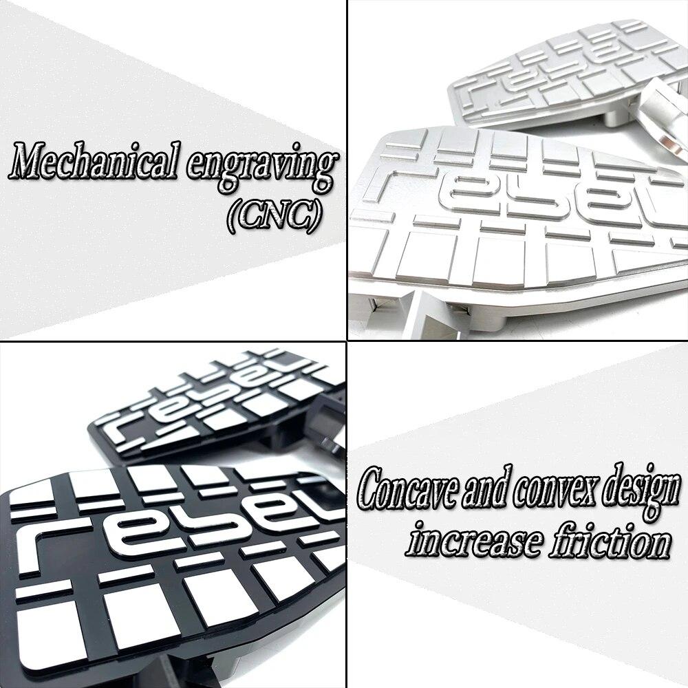 Μοτοσικλέτα Billet Φαρδιά μανταλάκια ποδιού Πεντάλ ποδιού Μεγέθυνση ποδιού για Honda CMX1100 REBEL1100 CMX 1100 REBEL 1100 Αξεσουάρ