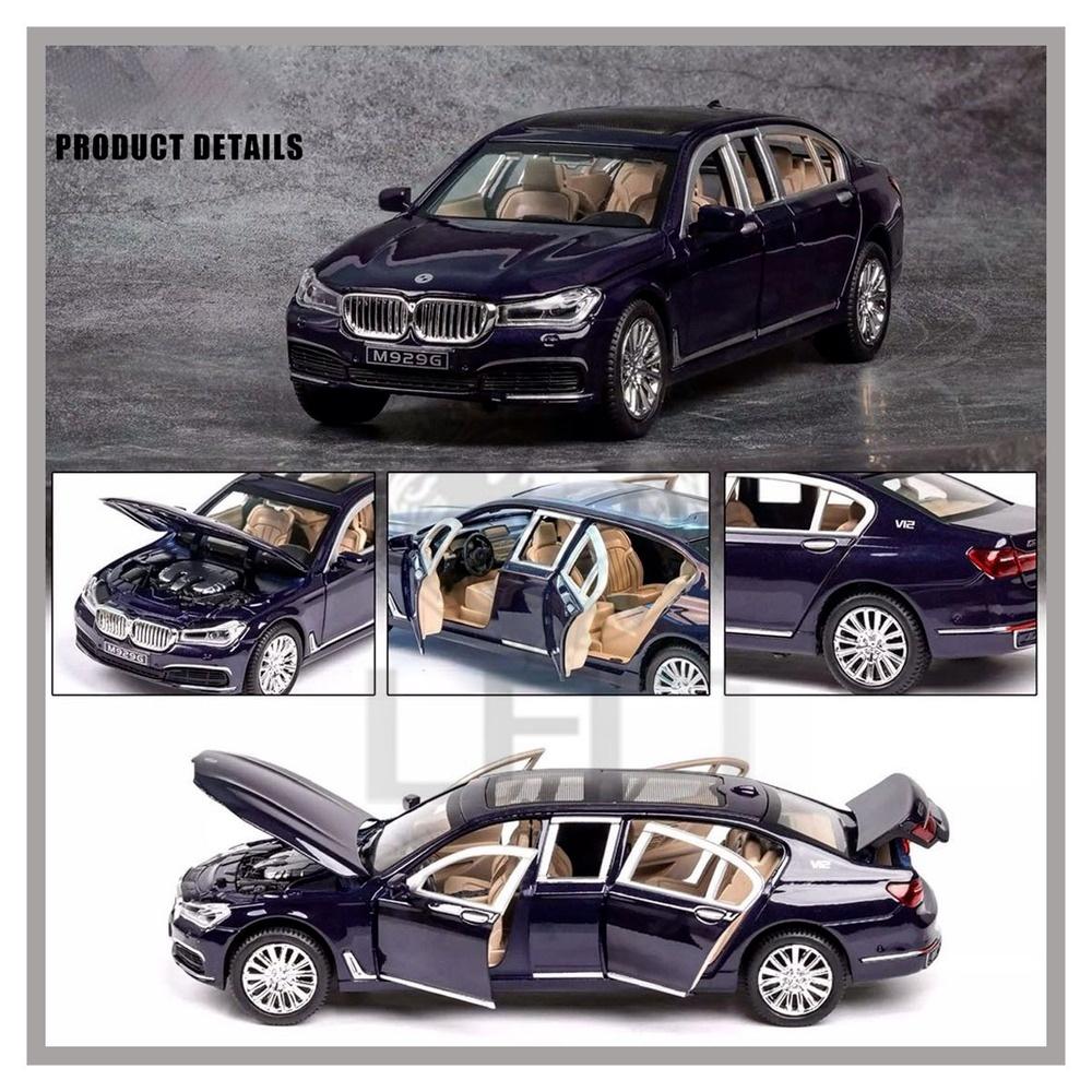 Clearance SalesKLT 1:24 BMW 760 Diecast Alloy Model Car for Kids Toys for Boys Toys for Kids Cars Toys