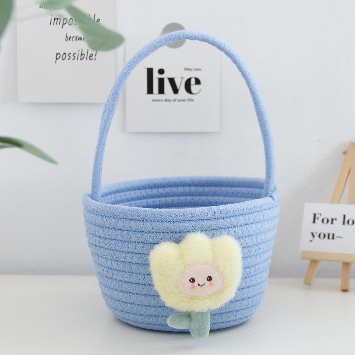 Baby s First Birthday Party Favor Woven Gift Basket