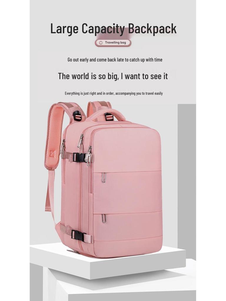 Zaino da viaggio multifunzionale da donna di grande capacità per viaggi brevi