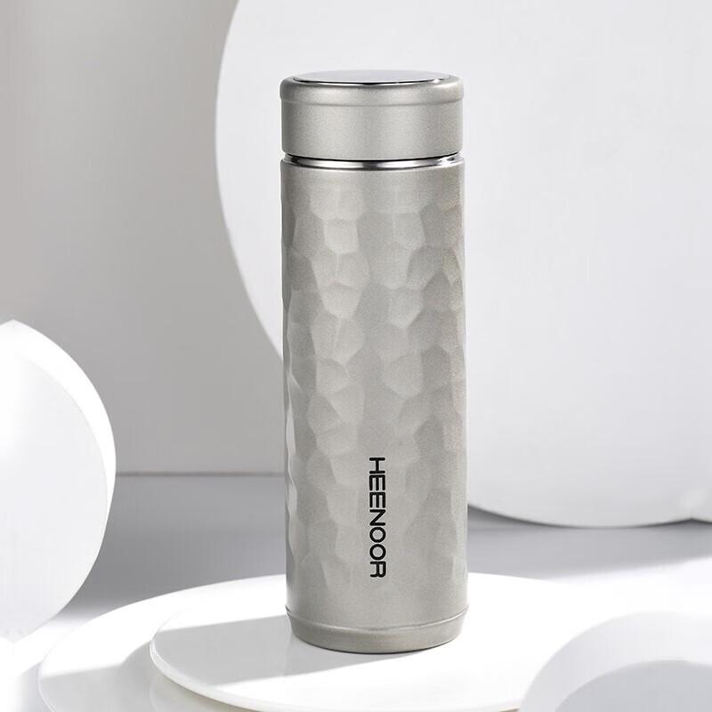 Xinuo Stainless Steel Knurled Portable Thermos Cup