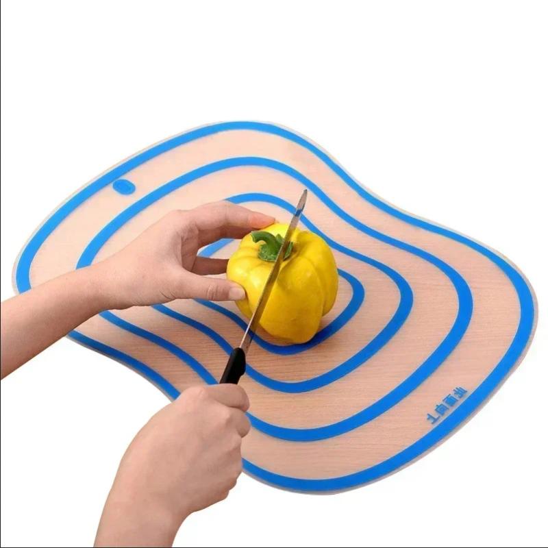 Hot sale Kitchen Chopping Block Cutting Board Non - slip Frosted Antibacteria Plastic Kitchen Gadgets Tool Fruit Vegetable Meat