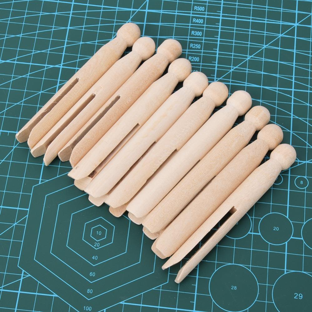 10 Stück Holzstickspulen Garnaufbewahrung Kreuzstichspulen Holzspulen Für Bastelliebhaber