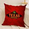 TTexas Roadhouse Cushion Cover Soft Plush Fabric DoubleSided Printed Sofa Cushion Cover for All Seasons Home Decor Gift