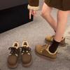 Cotton shoes women's winter new popular retro fashion velvet warm small thick-soled casual snow boots
