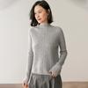 Women's Cashmere Sweater - Autumn/Winter, Half-High Neck, Thin Fit, Long Sleeve Pullover, Fashion Base Layer.