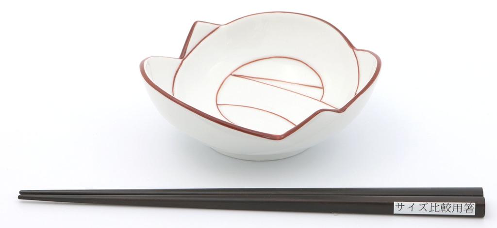 24to3 Nishitomi Ceramics Arita Ware Plate, Densei Kiln, Musubi (Knot) Small Bowl, Approx. 12cm Diameter, Perfect for New Year's, Made in Japan