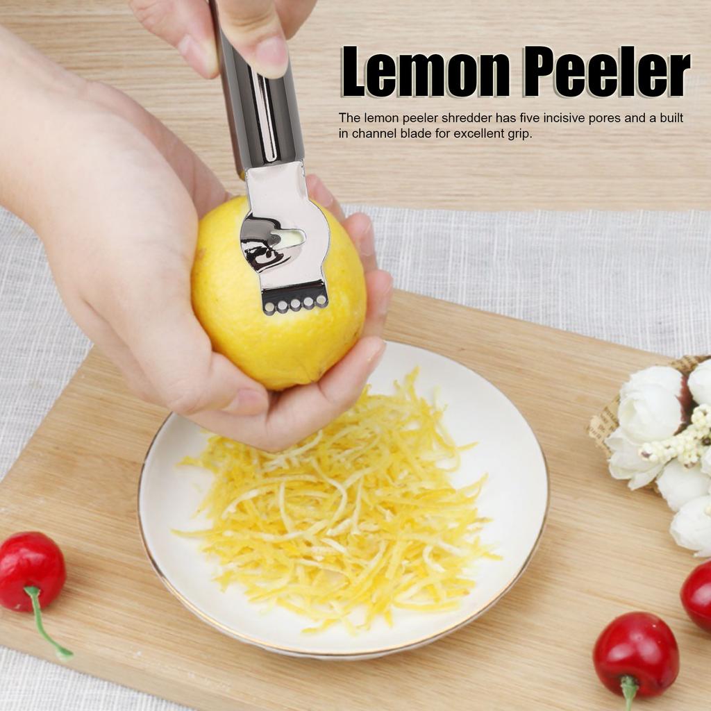 Lemon Peeler 304 Stainless Steel Lemon Zester Grater Orange Citrus Peeler Kitchen Fruit Peeling Tools