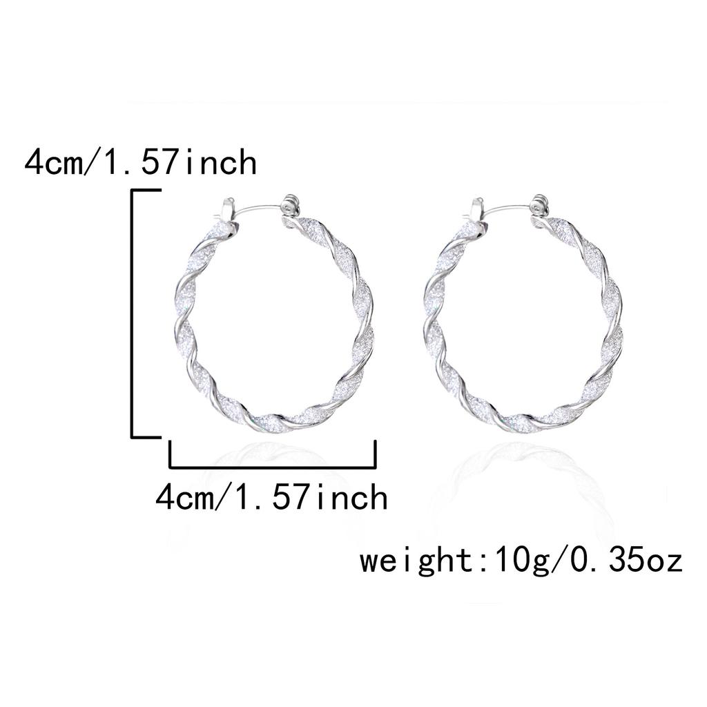 Merry Christmas Colorful Earrings Ear Hoop for Women Minimalist Red Green Twist Round Circle Earring for Women Girl New Year Xmas Jewelry Gifts