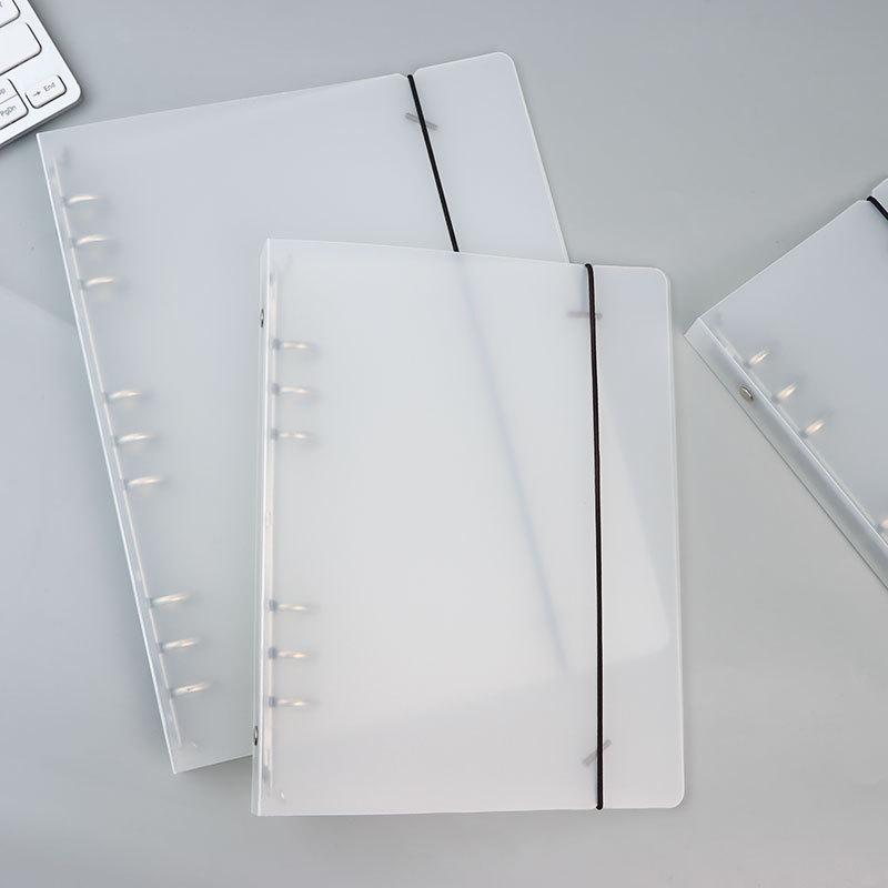 A4B5A5A6 Frosted Translucent Loose-Leaf Planner Cover and Paper Storage Folder