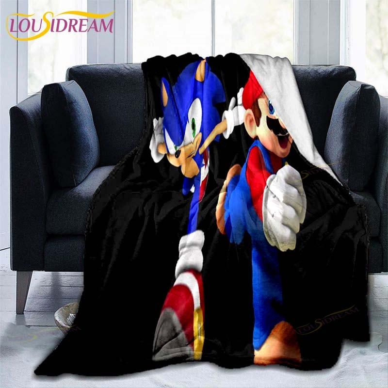 

Mario Bros pattern throw Blanket Couch Quilt Cover Travel Bedding Outlet Throw Blanket Flannel Blanket Bedspread 75x90cm