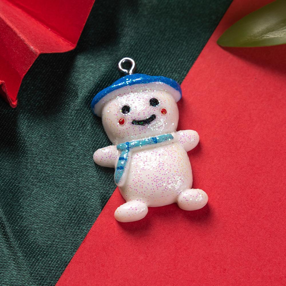 New Christmas Resin Pendant Santa Snowman Christmas Jewelry Accessories Explosion