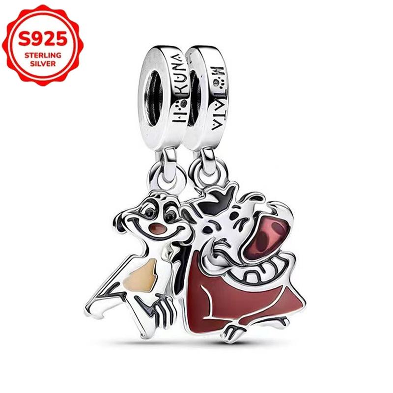 Squirrel Chip Dale Copper Witch Villians Princess Charm Bead For Women Original Bracelet Diy Jewelry Pendant Gift
