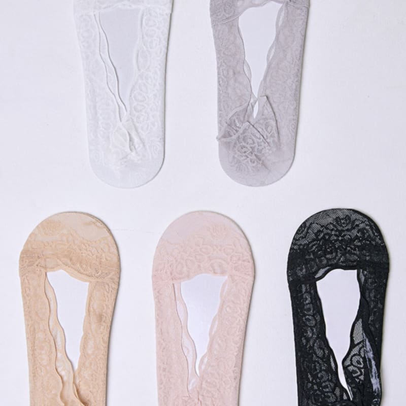 HUGDAY Blumen-Spitzenschuhe