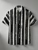 Hawaiian Style Short Sleeve Shirt Summer New Men'S Youthful Fashion Casual Wear, Design Cool Top, Digital Print Full Print This Is a Perfect Gift