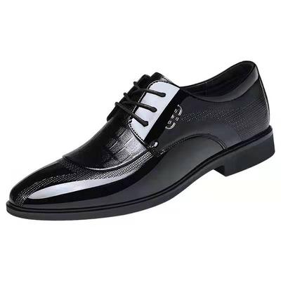 Mode Lackleder Herren Kleiderschuhe Oxfords Brogue Schnürschuhe Italienische Herren Freizeitschuhe Luxusmarke Mokassins Slipper Übergröße 38-45