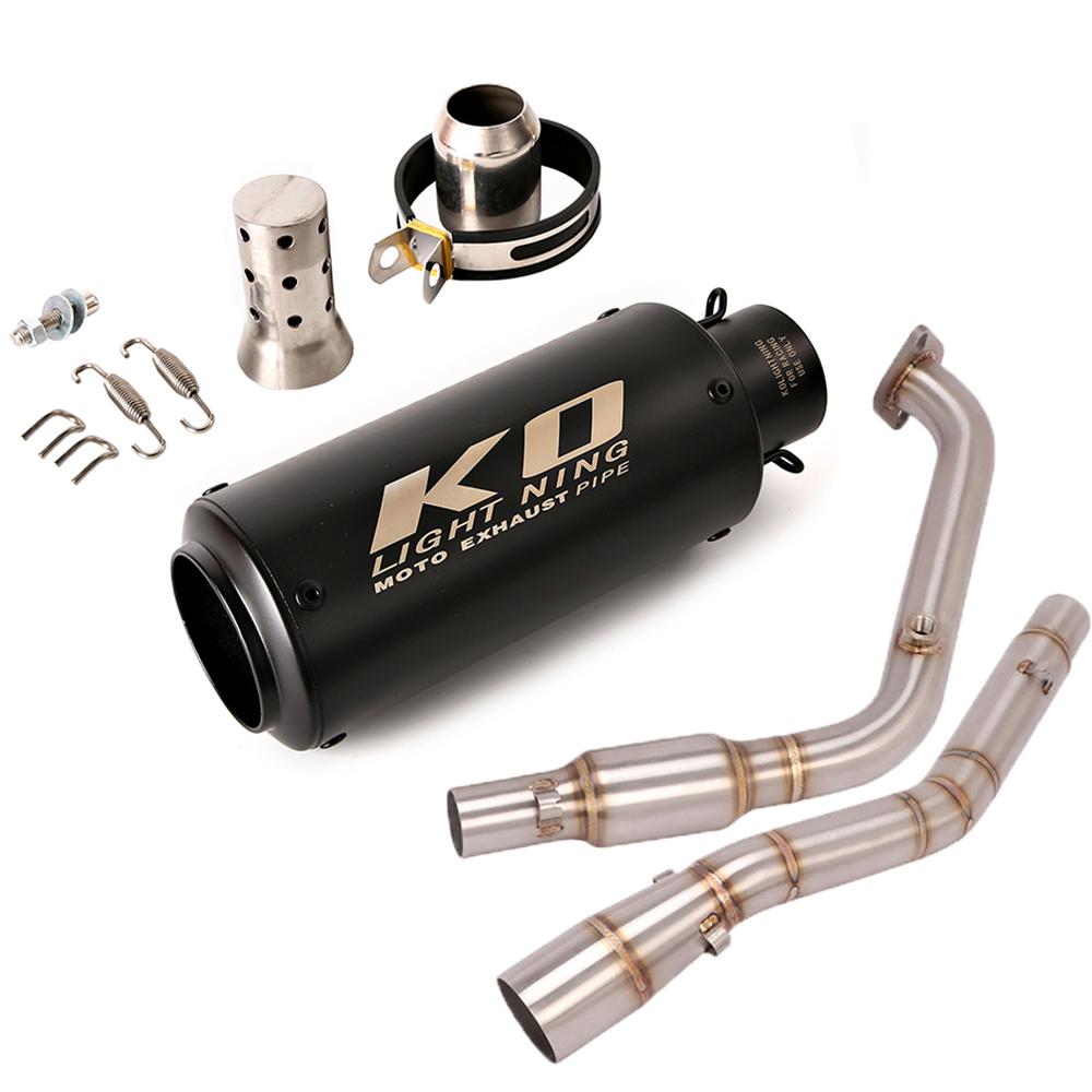 Exhaust Pipe For YAMAHA R15 V4 MT15 2020-2023 Slip On Motorcycle Tips Header Pipe Stainless Steel Muffler With DB Killer