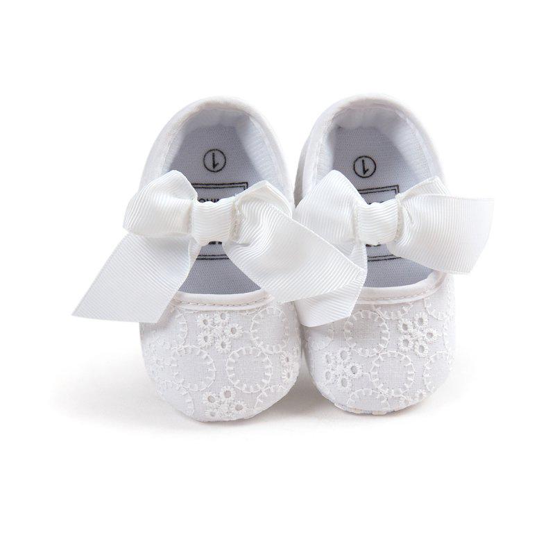 Boty pro batolata Baby Neklouzavé Boty Bowknot Princess Kojenecké slip on Prewalkers 0-18M