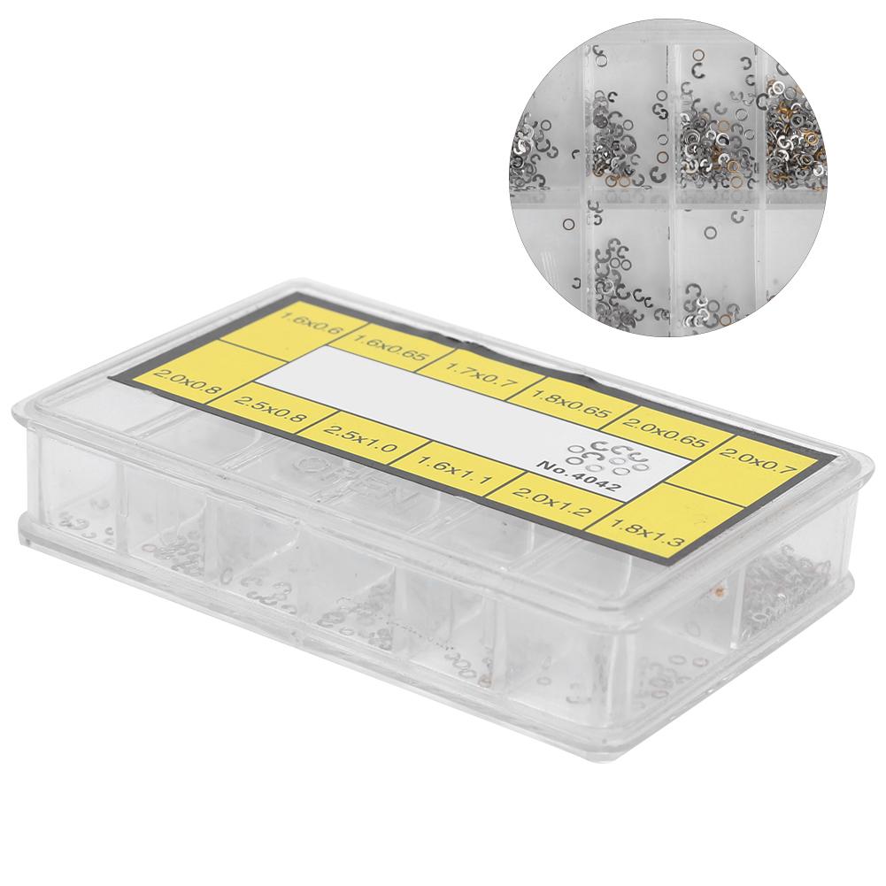 Metal Watch Washer Clip Assorted Kit Watch Repairing Tool Accessory for Watchmakers