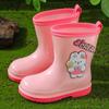 Kinder-Regenstiefel für Mädchen, Gummi-Schuhe für Kleinkind-Mädchen, Rutschfeste Regenstiefel für Jungen, Schüler und Kleinkinder, Wasserdichte Wasserschuhe